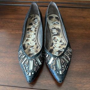 Sam Edelman Jeweled Flats, Size 8.5
